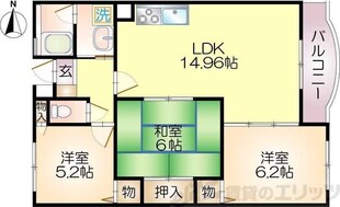 ディアコート真砂の物件間取画像